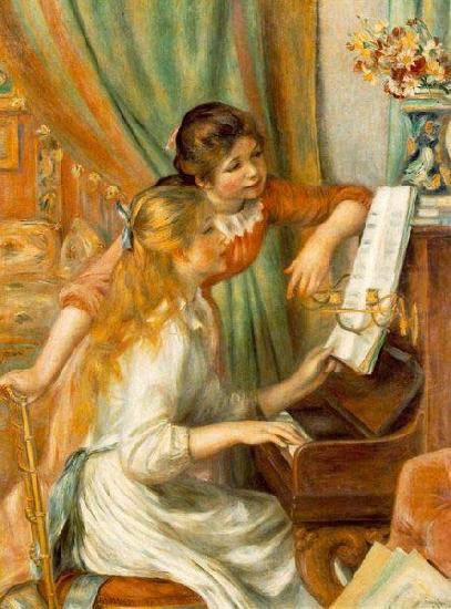 Girls at the Piano,, Pierre-Auguste Renoir